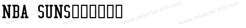 nba suns字体转换